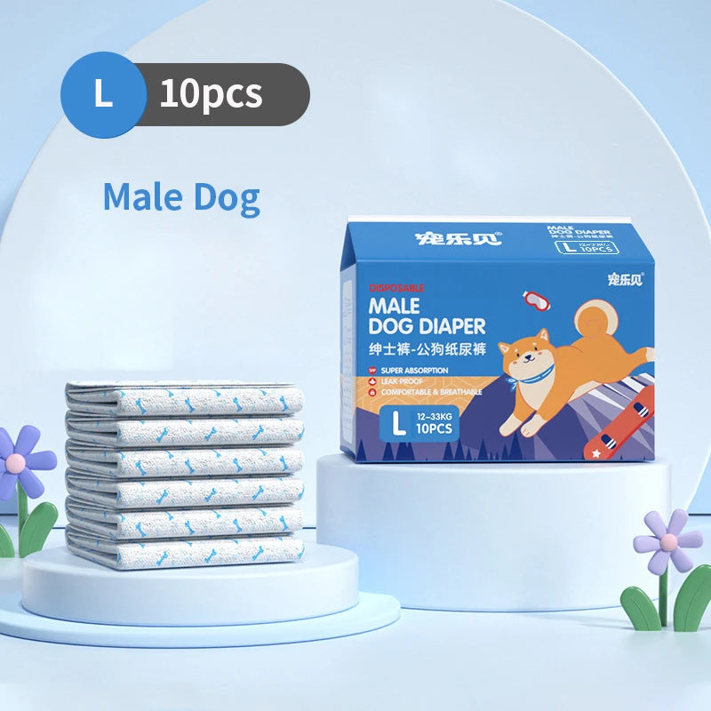 Pawzen™ Female Dog Diaper (Leakproof & Absorbent)