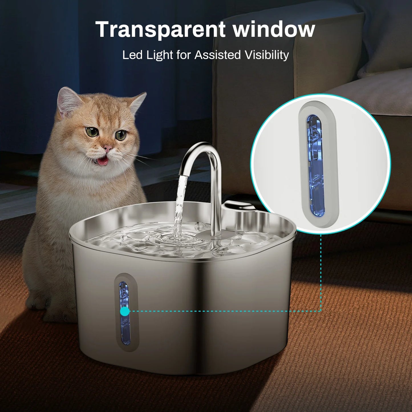 Pawzen™ Automatic Pet Water Fountain 2.2L
