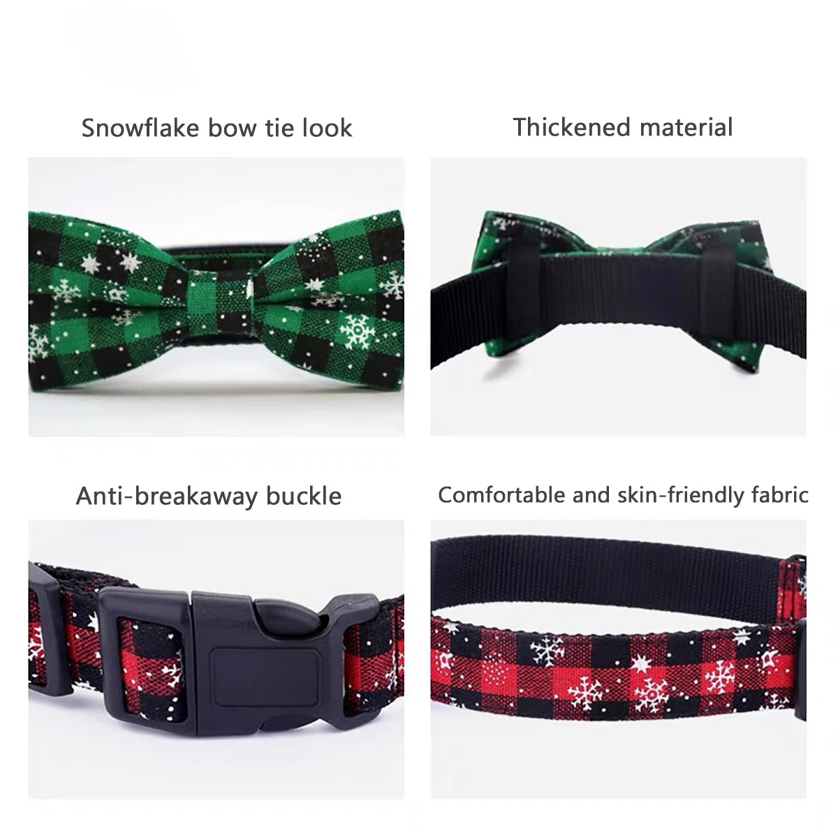 Pawzen™ Christmas Pet Collar with Bow Tie
