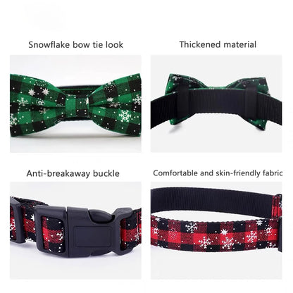 Pawzen™ Christmas Pet Collar with Bow Tie