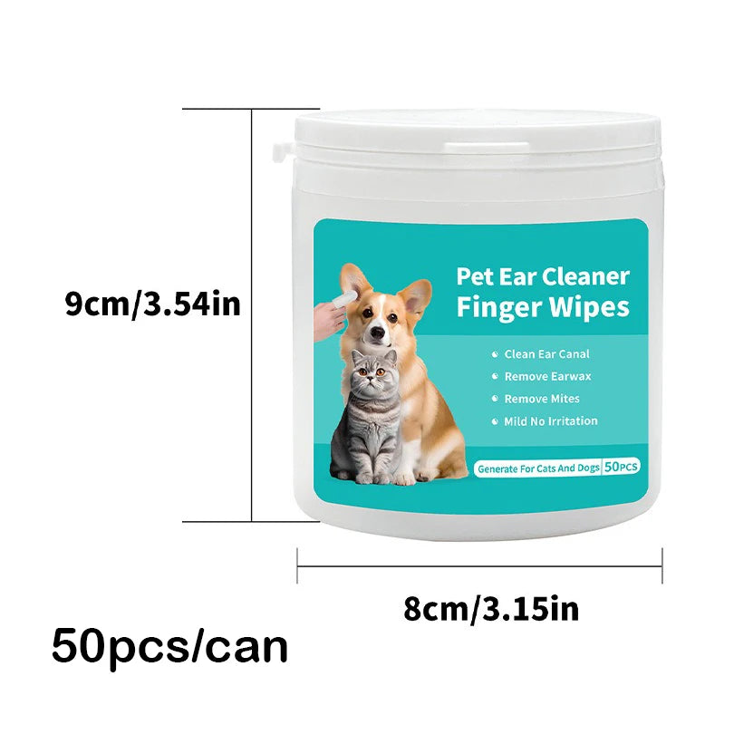 Pawzen™ Pet Ear Cleaning Wipes for Dogs & Cats