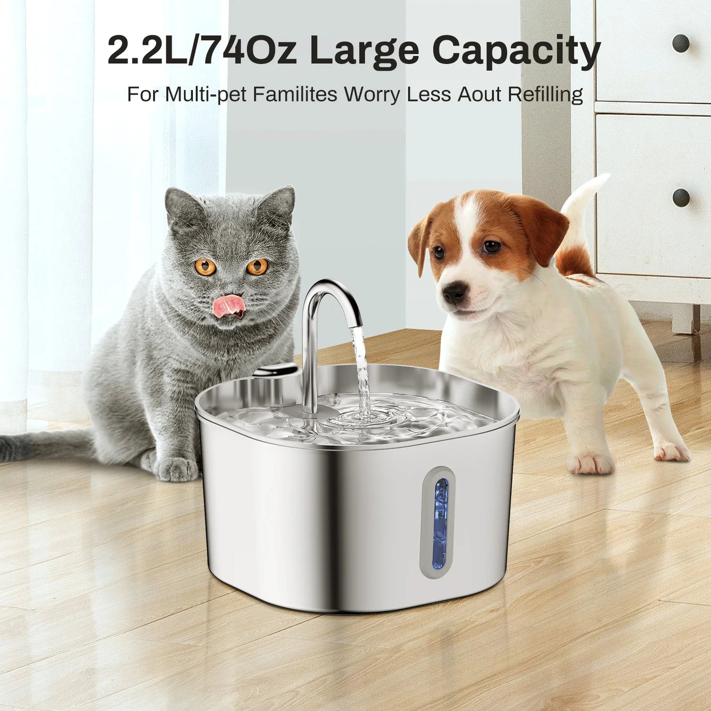 Pawzen™ Automatic Pet Water Fountain 2.2L