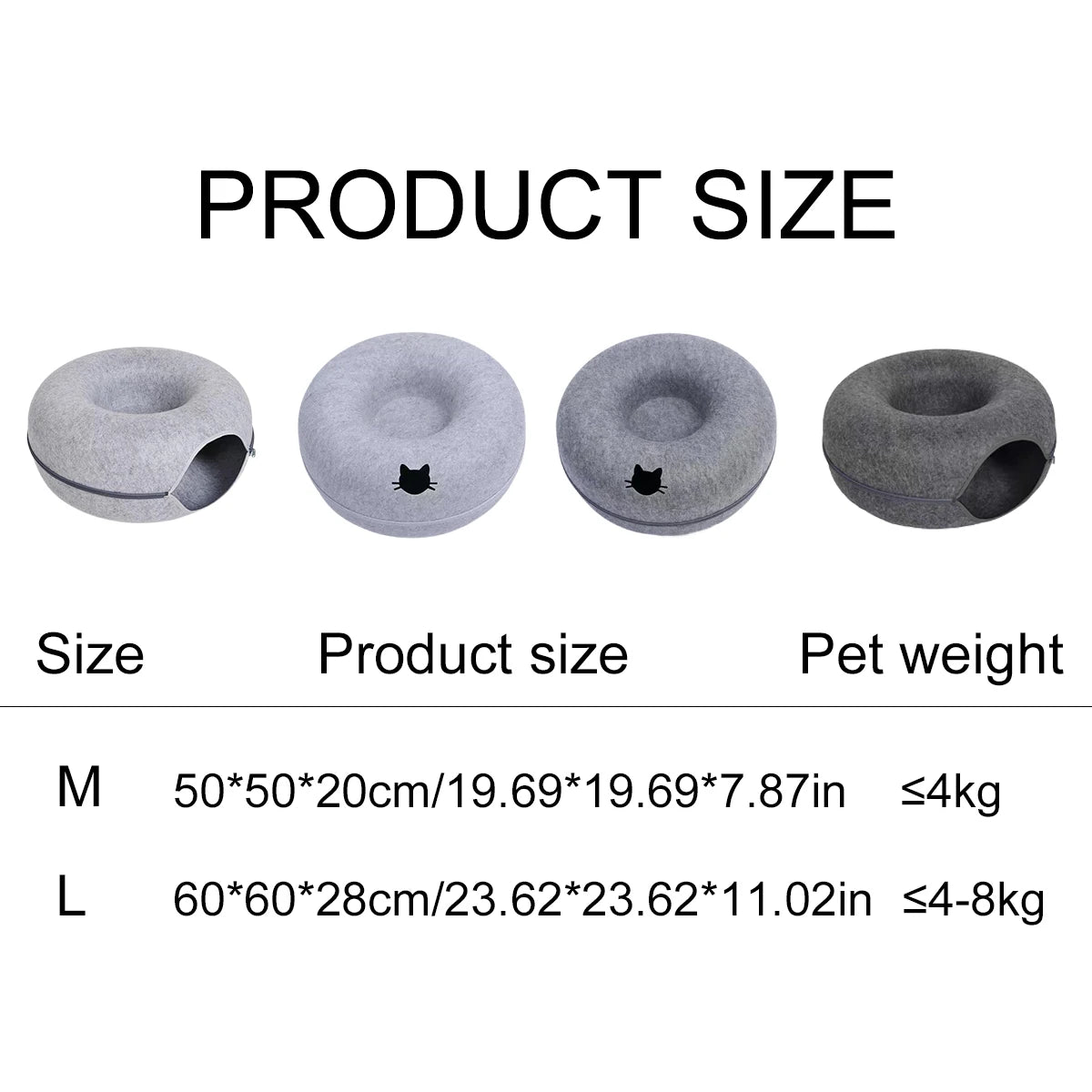Pawzen™ 2 in 1 Cat Tunnel Bed