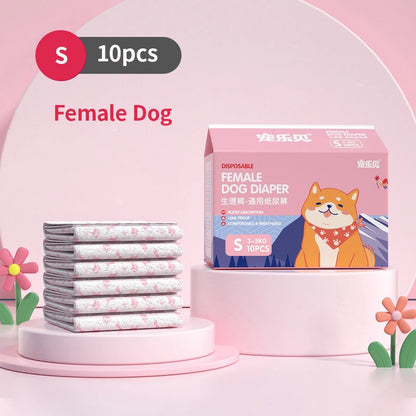 Pawzen™ Female Dog Diaper (Leakproof & Absorbent)