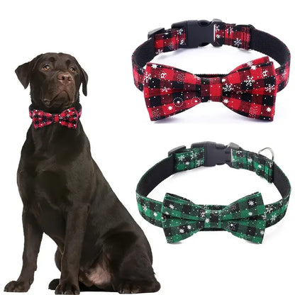 Pawzen™ Christmas Pet Collar with Bow Tie