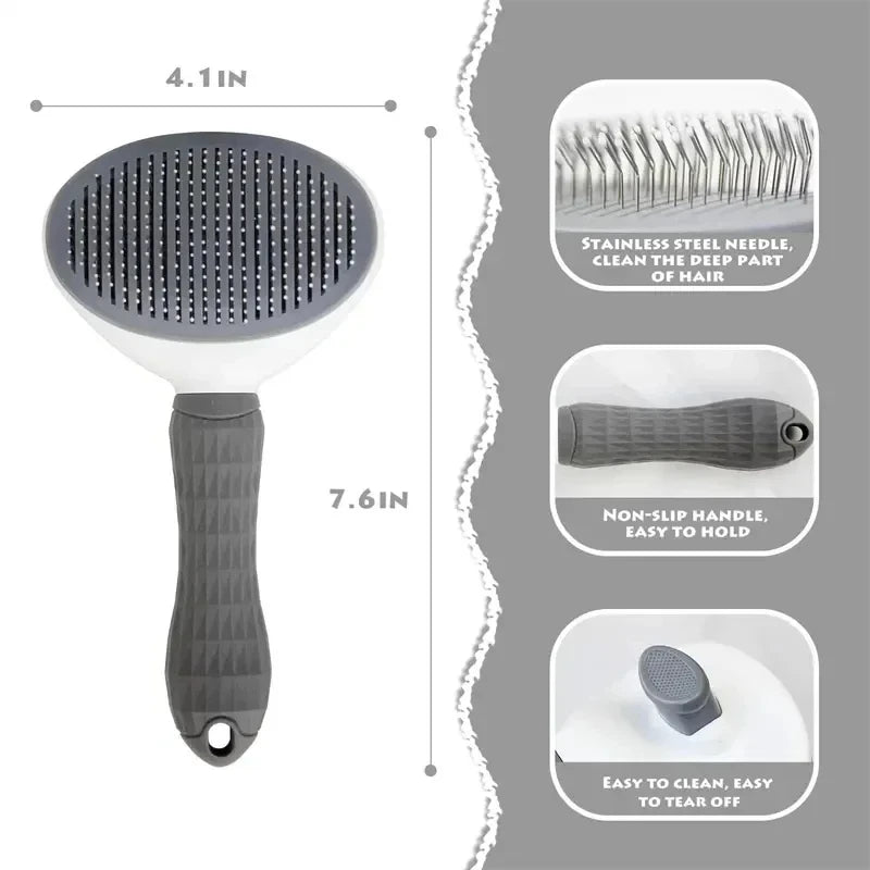 Pawzen™ Self-Cleaning Pet Grooming Brush