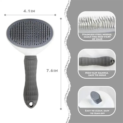 Pawzen™ Self-Cleaning Pet Grooming Brush