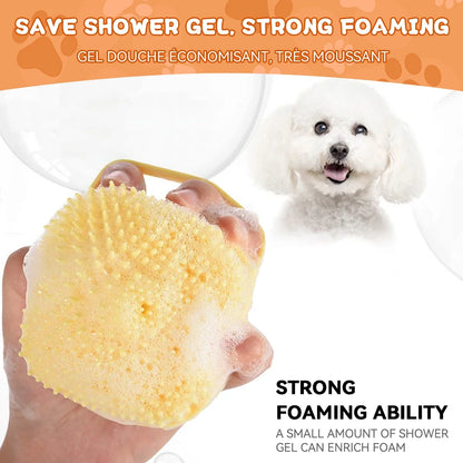 Pawzen™ Dog Bath Brush with Shampoo Dispenser