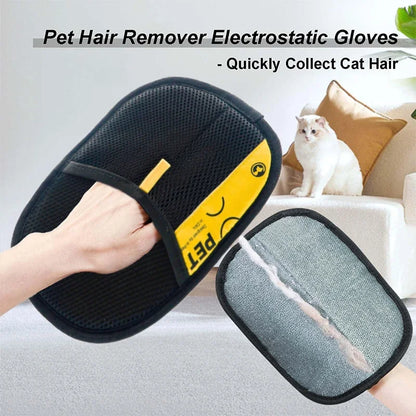 Pawzen™ Pet Hair Remover Grooming Gloves