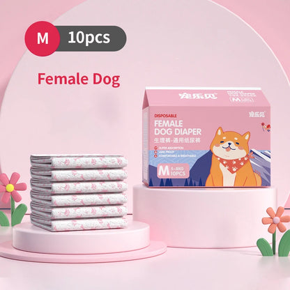 Pawzen™ Female Dog Diaper (Leakproof & Absorbent)