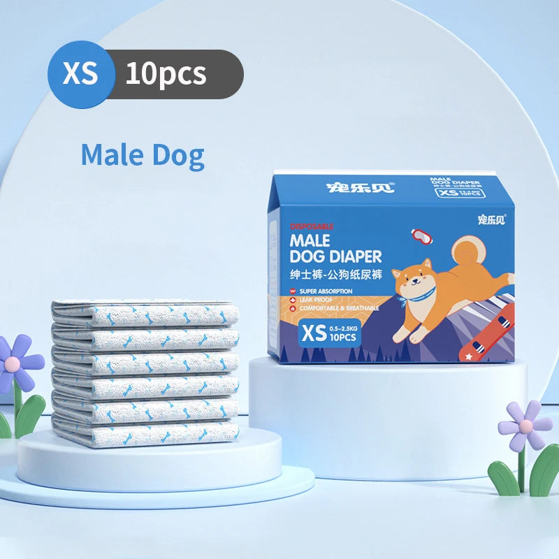 Pawzen™ Female Dog Diaper (Leakproof & Absorbent)
