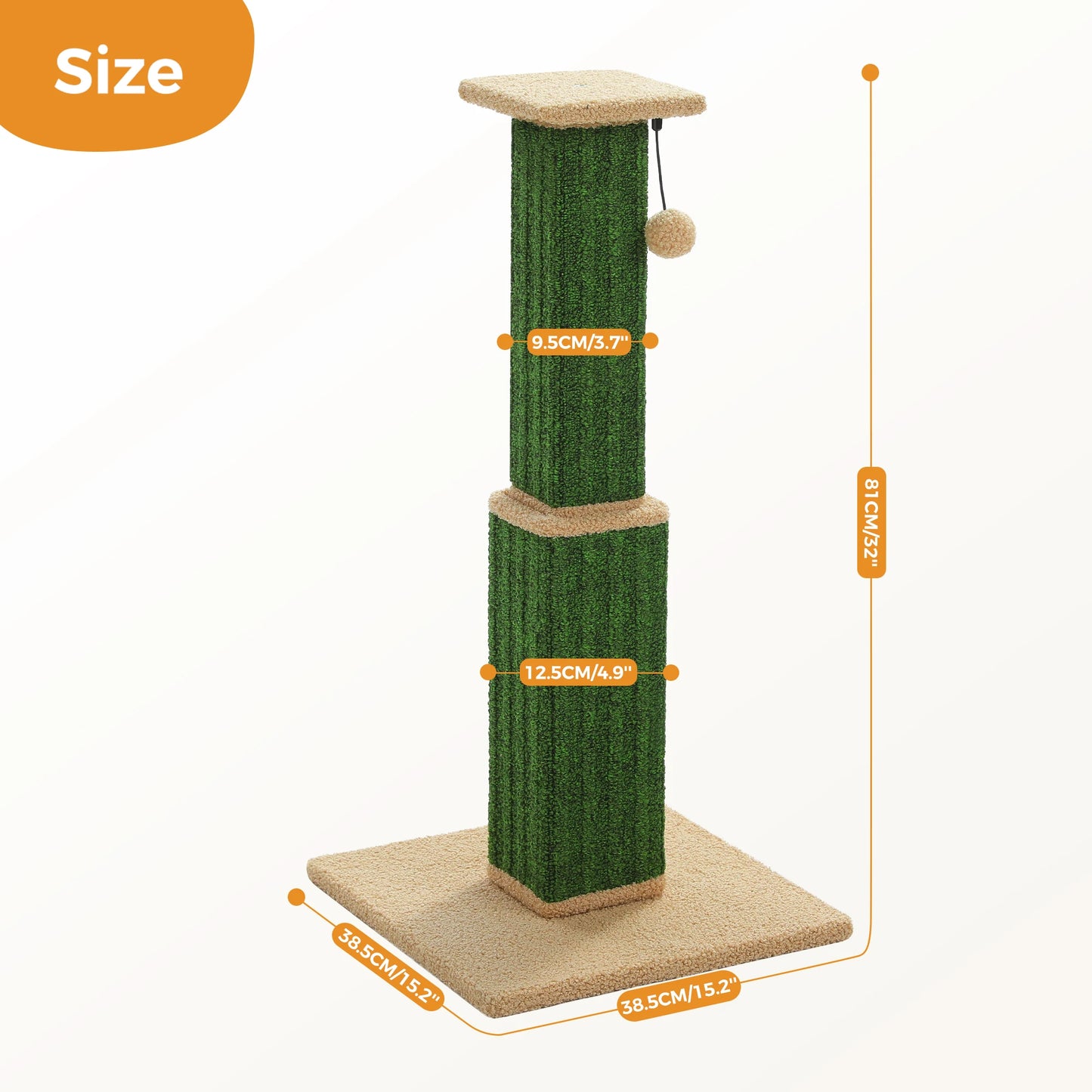 Pawzen™ Tall Sisal Scratch Post