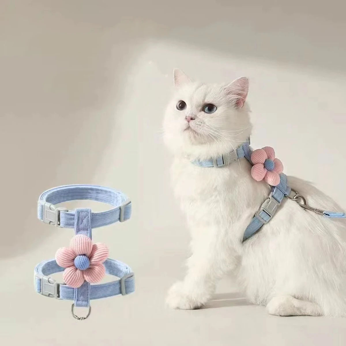 Pawzen™ Adjustable Pet Harness & Leash Set