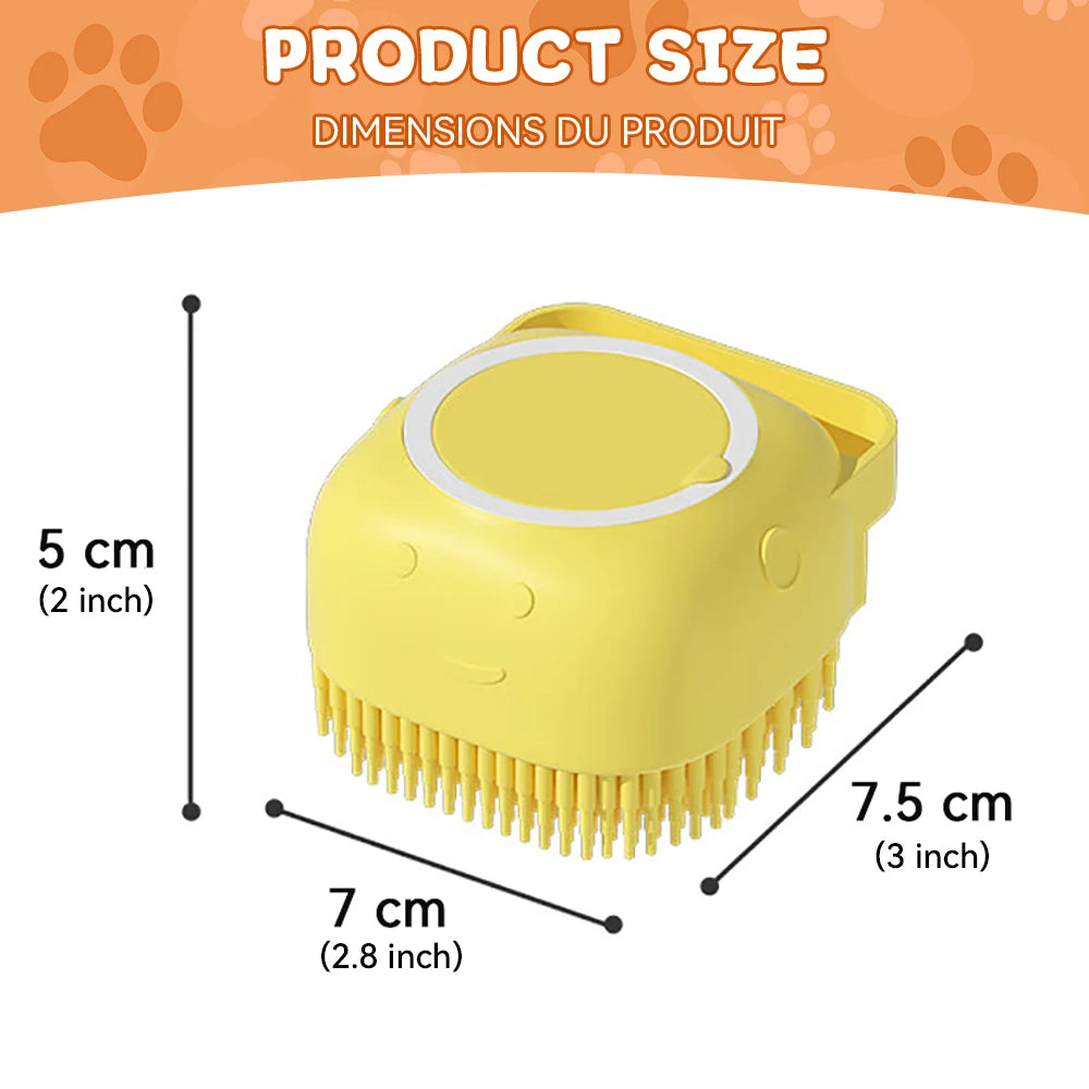 Pawzen™ Dog Bath Brush with Shampoo Dispenser