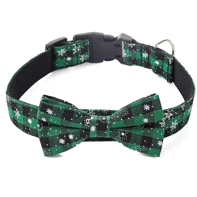 Pawzen™ Christmas Pet Collar with Bow Tie