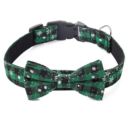 Pawzen™ Christmas Pet Collar with Bow Tie