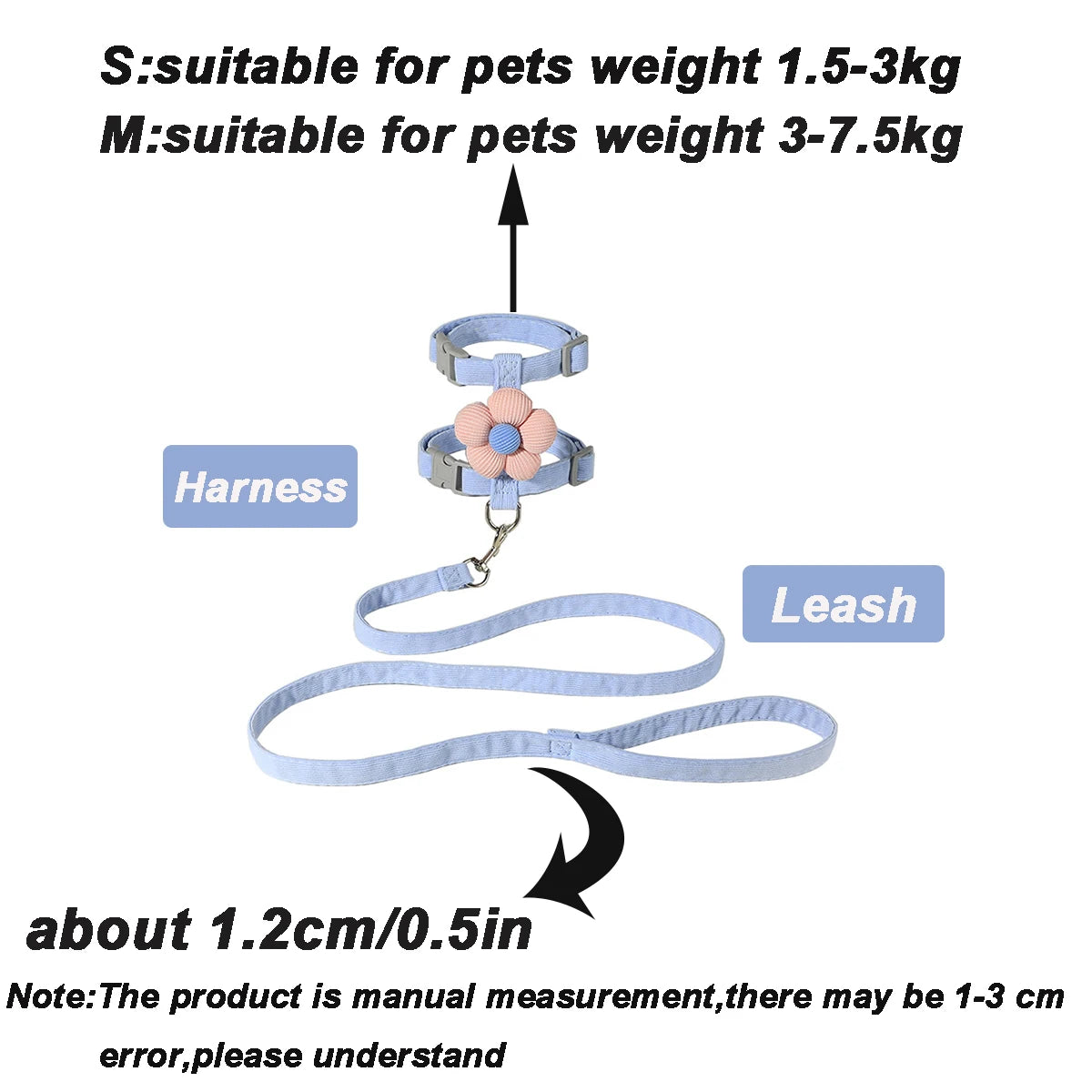 Pawzen™ Adjustable Pet Harness & Leash Set