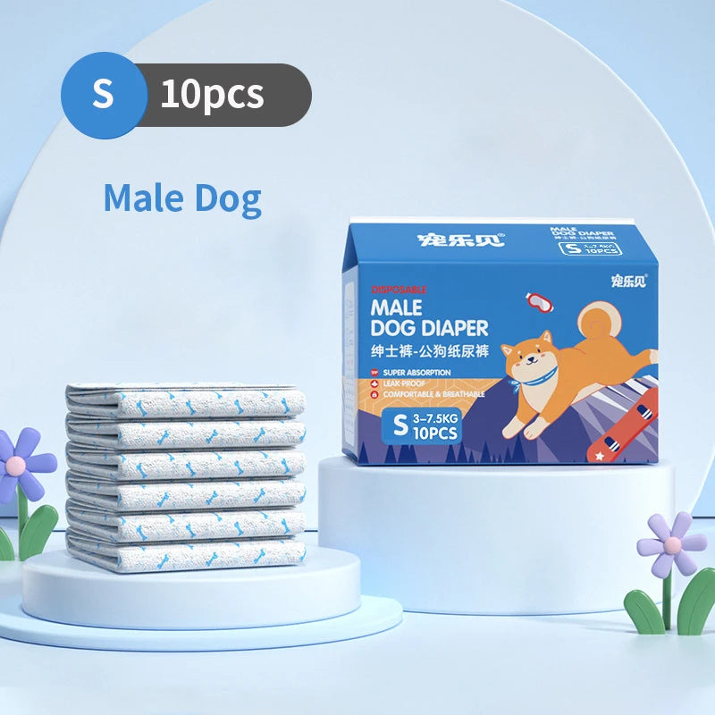 Pawzen™ Female Dog Diaper (Leakproof & Absorbent)