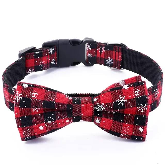 Pawzen™ Christmas Pet Collar with Bow Tie