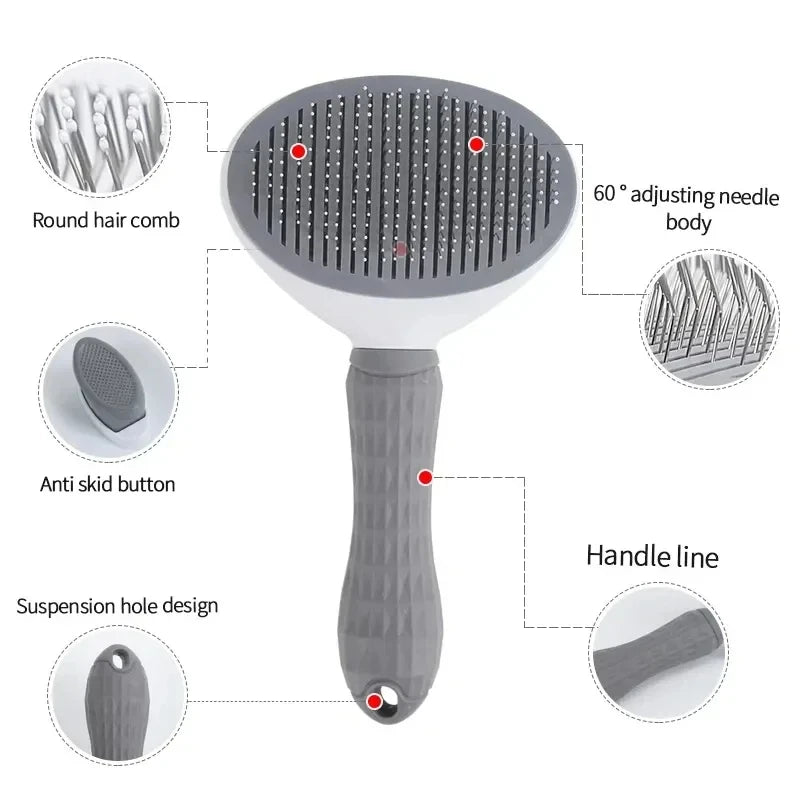 Pawzen™ Self-Cleaning Pet Grooming Brush