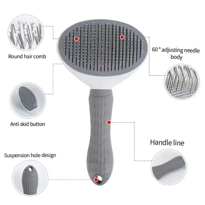 Pawzen™ Self-Cleaning Pet Grooming Brush